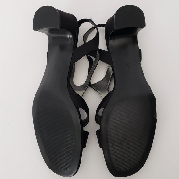 Easy Spirit Clarington Black Satin Sandals 9.5 - Picture 4 of 7